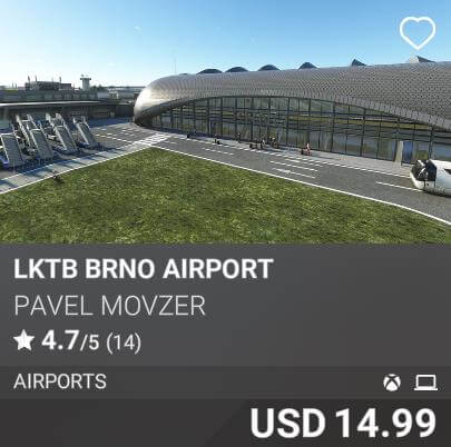 LKTB Brno Airport by Pavel Movser. USD 14.99