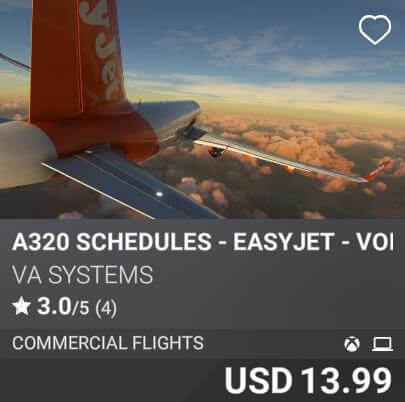 A320 Schedules - EasyJet - Vol 4 by VA SYSTEMS. USD 13.99