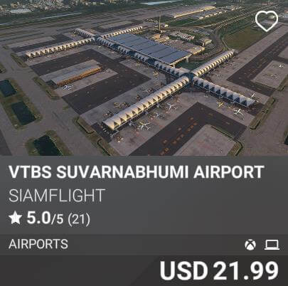 VTBS Suvarnabhumi Airport by SiamFlight. USD 21.99