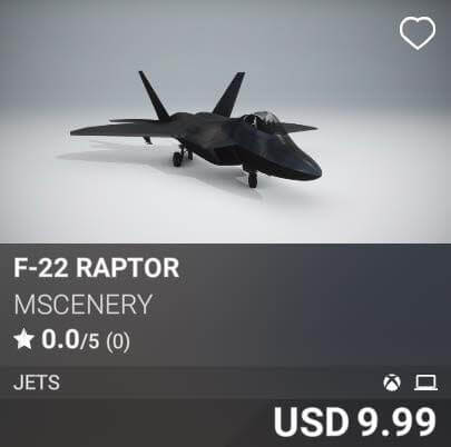 F-22 Raptor by Mscenery. USD 9.99