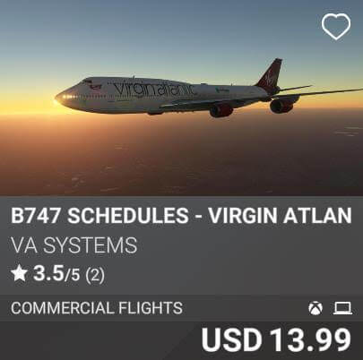 B747 Schedules - Virgin Atlantic - Vol 1 by VA SYSTEMS. USD 13.99