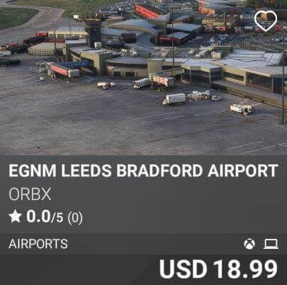 EGNM Leeds Bradford Airport V2 by Orbx. USD 18.99