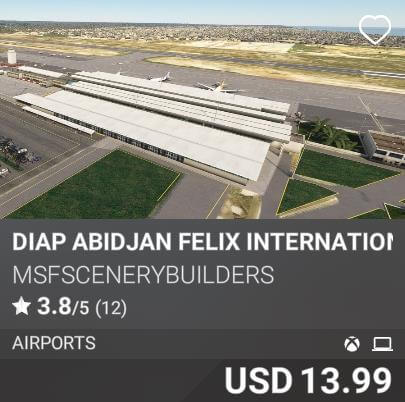 DIAP Abidjan Felix International Airport by MSFScenerybuilders. USD 13.99