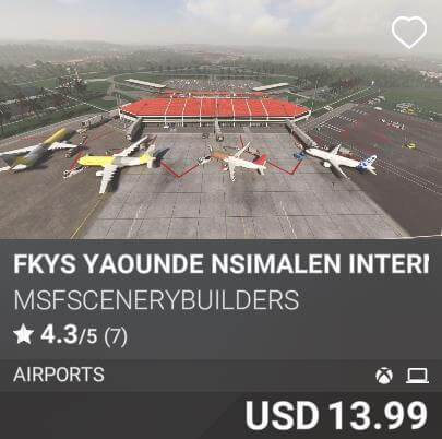 FKYS Yaounde Nsimalen International Airport by MSFScenerybuilders. USD 13.99