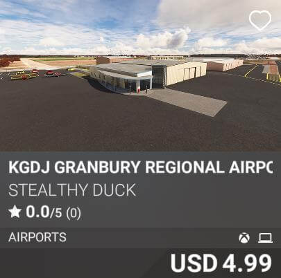 KGDJ Granbury Regional Airport by Stealthy Duck. USD 4.99