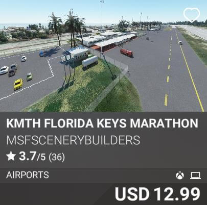 KMTH Florida Keys Marathon International Airport by MSFScenerybuilders. USD 12.99