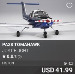 PA38 Tomahawk by Just Flight. USD 41.99