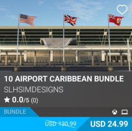 10 Airport Caribbean Bundle by SLHSimDesigns USD 24.99