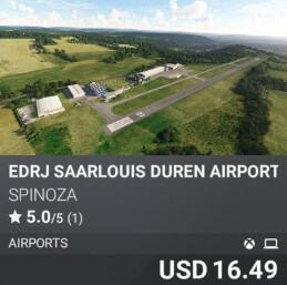 EDRJ Saarlouis Duren Airport by Spinoza USD 16.49