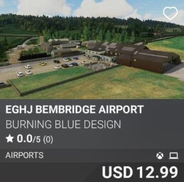EGHJ Bembridge Airport by Burning Blue Design USD 12.99