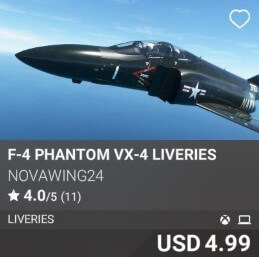 F-4 Phantom VX-4 Liveries by Novawing24 USD 4.99