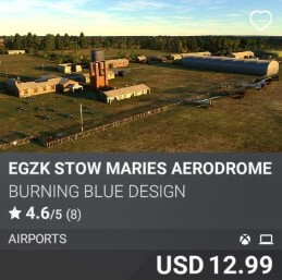 EGZK Stow Maries Aerodrome by Burning Blue Design USD 12.99