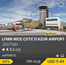 LFMN Nice Cotee D'Azure Airport by Justsim USD 9.49