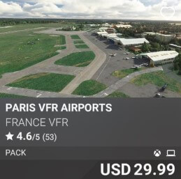 Paris VFR Airports by France VFR USD 29.99