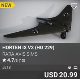 Horten IX V3 (Ho 229) by Rara-Avis Sims. USD 20.99