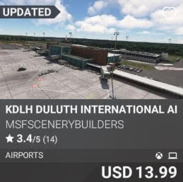 KDLH Duluth International Airport by msfscenerybuilders. USD 13.99