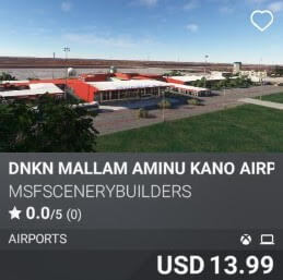 DNKN Mallam Aminu Kano Airport by msfscenerybuilders. USD 13.99