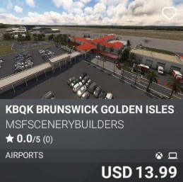 KBQK Brunswick Golden Isles Airport by msfscenerybuilders. USD 13.99