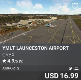 YMLT Launceston Airport by Orbx. USD 16.99
