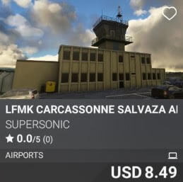 LFMK Carcassonne Salvaza Airport by SuperSonic. USD 8.49