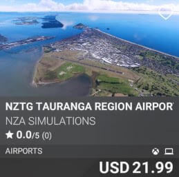NZTG Tauranga Region Airport by NZA Simulations. USD 21.99