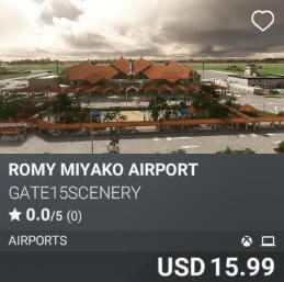 ROMY Miyako Airport by GATE15Scenery. USD 15.99