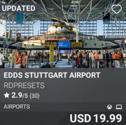 EDDS Stuttgart Airport by RDpresets. USD 19.99