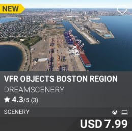 VFR Objects Boston Region by DreamScenery. USD 7.99