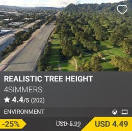 Realistic Tree Height by 4SImmers. USD 5.99 (on sale for 4.49)