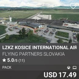 LZKZ Kosice International Airport Pack by Flying Partners Slovakia. USD 17.49