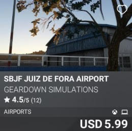 SBJF Juiz De Fora Airport by GearDown Simulations. USD 5.99