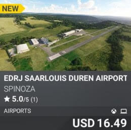 EDRJ SAARLOUIS DUREN AIRPORT by SPINOZA. USD 16.49