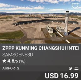 ZPPP Kunming Changshui International Airport by SamScene3D. USD 16.99