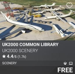 UK2000 Common Library by UK2000 Scenery. Free.