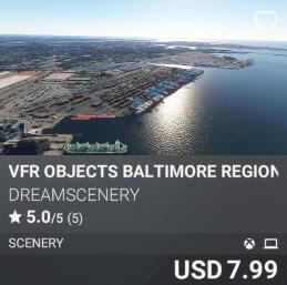 VFR Objects Baltimore Region by Dreamscenery. USD 7.99