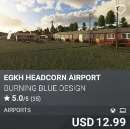 EGKH Headcorn Airport by Burning Blue Design. USD 12.99