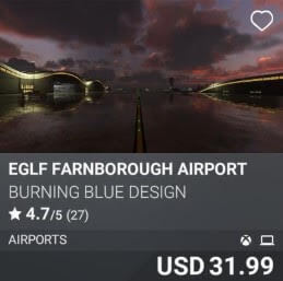 EGLF Farnborough Airport by Burning Blue Design. USD 31.99