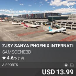 ZJSY Sanya Phoenix International Airport by SamScene3D. USD 13.99