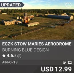 EGZK Stow Maries Aerodrome by Burning Blue Design. USD 12.99
