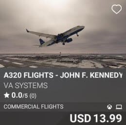 A320 Flights - John F. Kennedy (KJFK) - Vol 1 by VA SYSTEMS. USD 13.99