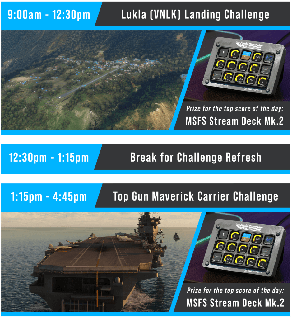 Sunday Landing Challenges 1 of 2