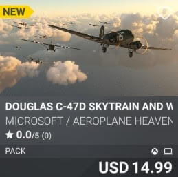 Douglas C-47D Skytrain and Waco by Aeroplane Heaven USD 14.99