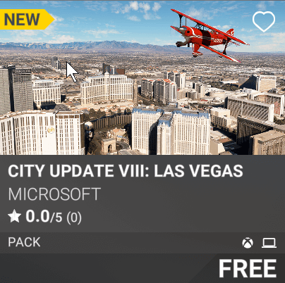 City Update VIII: Las Vegas by Microsoft. Free.