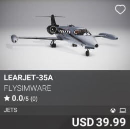 Learjet-35a by FlysimwareUSD 39.99