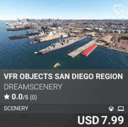 VFR Objects San Diego Region by Dreamscenery USD 7.99
