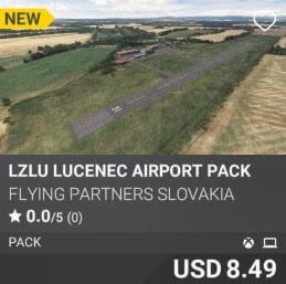 LZLU Lucenec Airport Pack by Flying Partners Slovakia. USD 8.49