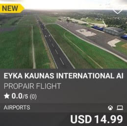 EYKA Kaunas International Airport by Propair Flight. USD 14.99