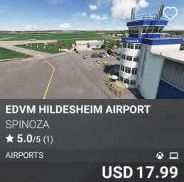 EDVM HILDESHEIM Airport by SPINOZA USD 17.99