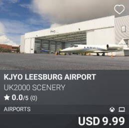 KJYO Leesburg Airport by UK2000 Scenery USD 9.99