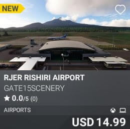 RJER Rishiri Airport by GATE15Scenery USD 14.99